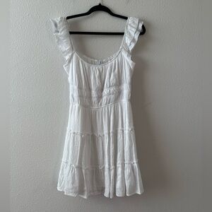 Blue Rain Elegant White Dress